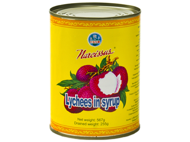 Lychees op Lichte Siroop