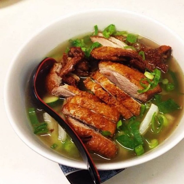 duck noodles soep